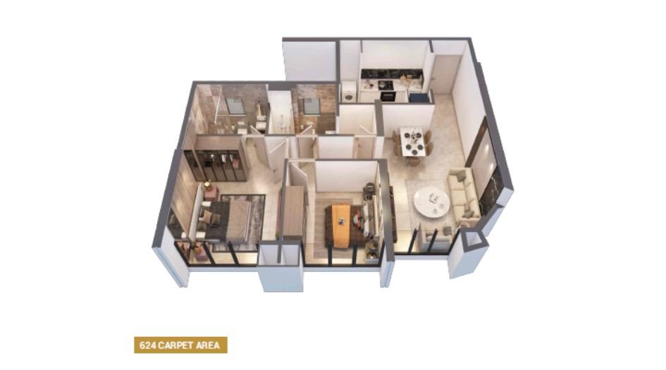 Drushti-Sapphire-Floor-Plan-2 BHK-624 Sqft